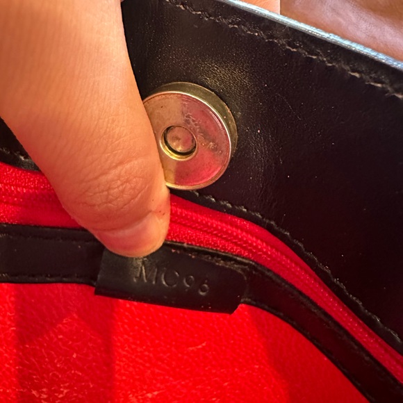 Authentic Celine Paris Shoulder School Work Bag Black Leather Gold Made In Italy - Picture 12 of 16